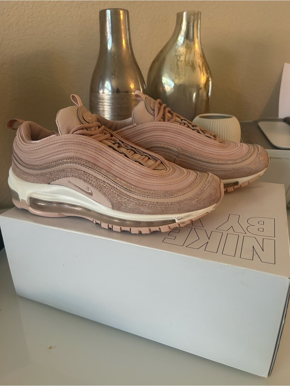Womens Nike Air Max 97 SE Metallic Pink